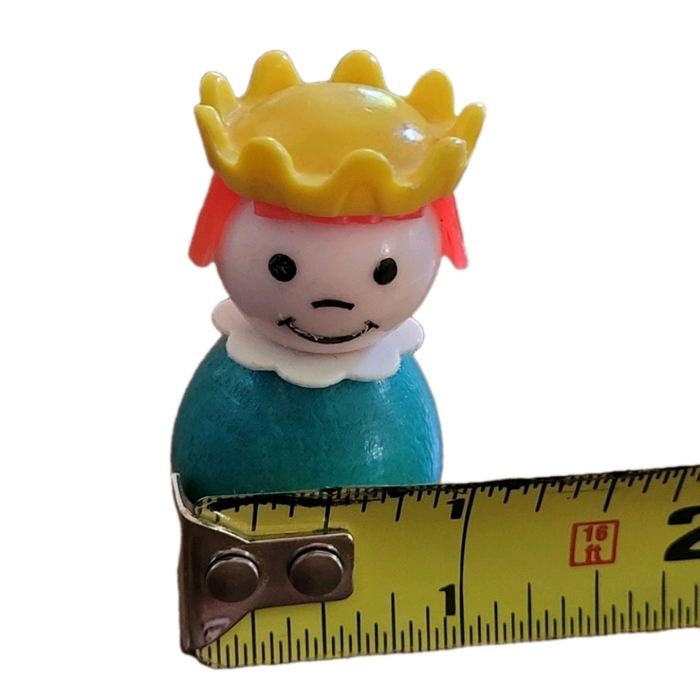 Fisher Price Little People Princess Vintage 993 Castle TURQUOISE Wood Body - Picture 10 of 10